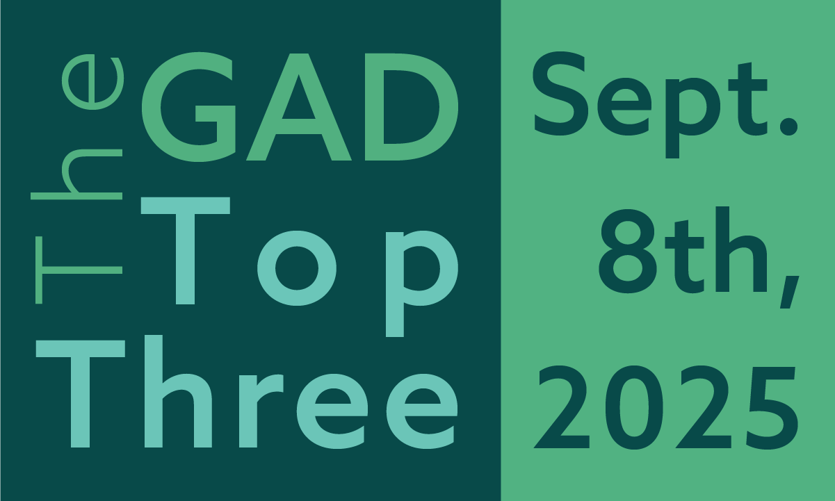 The GAD Top Three | September 8th, 2025 feature image