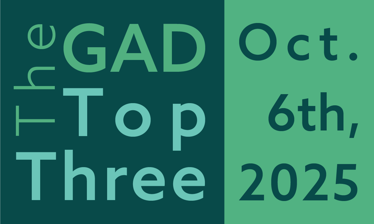 The GAD Top Three | October 6th, 2025 feature image