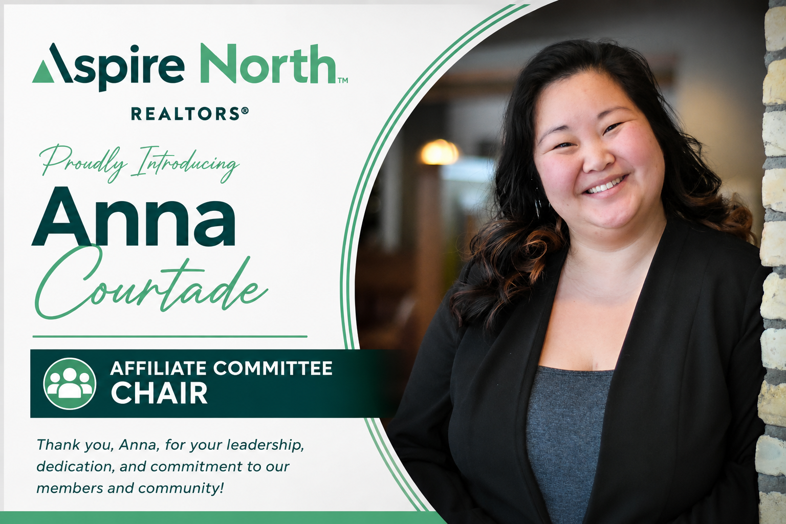 Meet Anna Courtade: Aspire North REALTORS Affiliate Committee Chair feature image