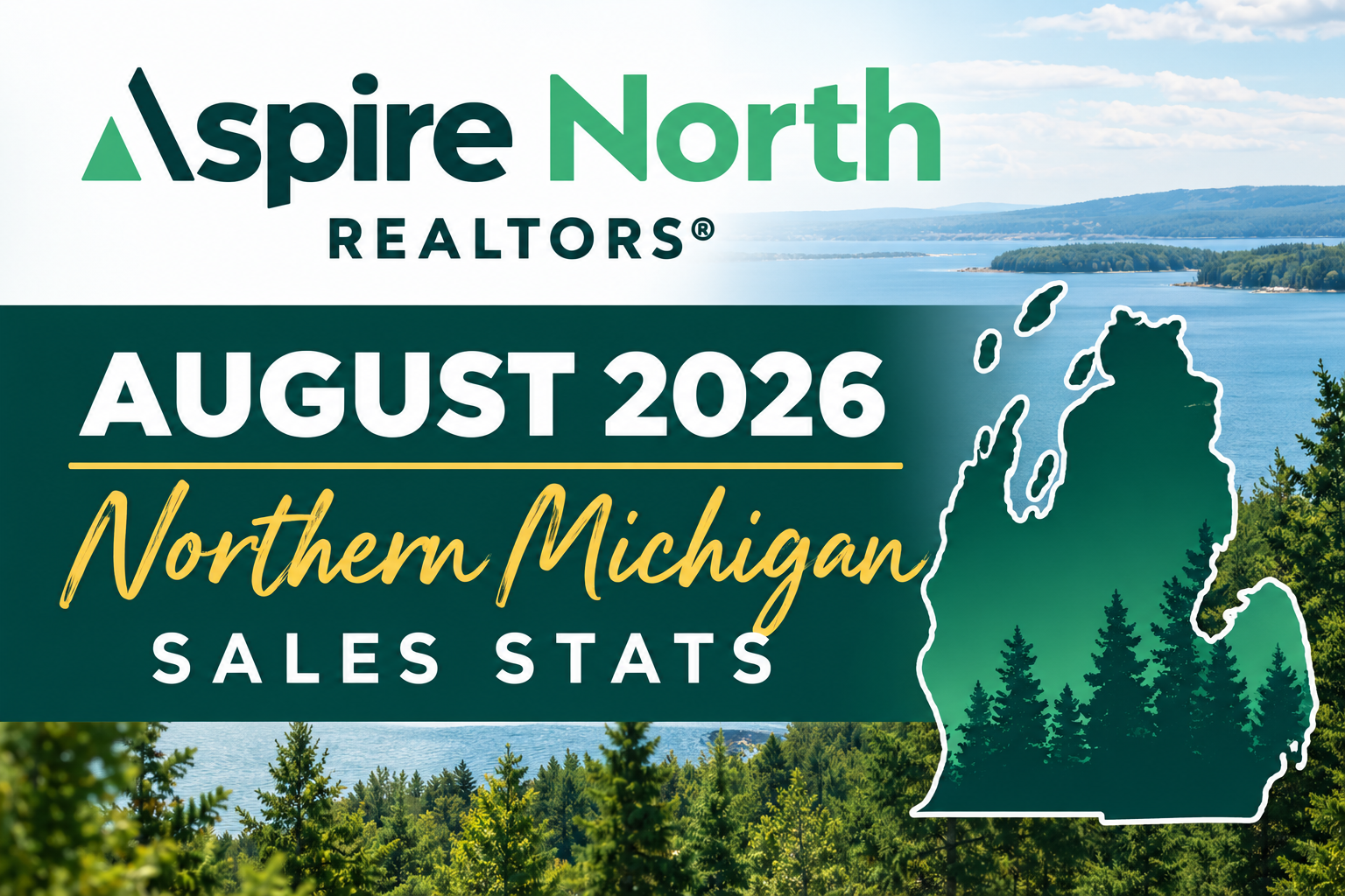 August 2026 Real Estate Sales Report: Higher Prices and Strong Dollar Volume Across Northern Michigan feature image